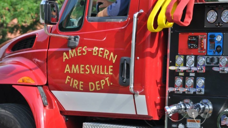 Firetruck during the Amesville Firemen's Festival