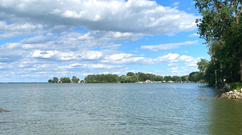 A view of the water in Grand Lake Saint Marys in Ohio
