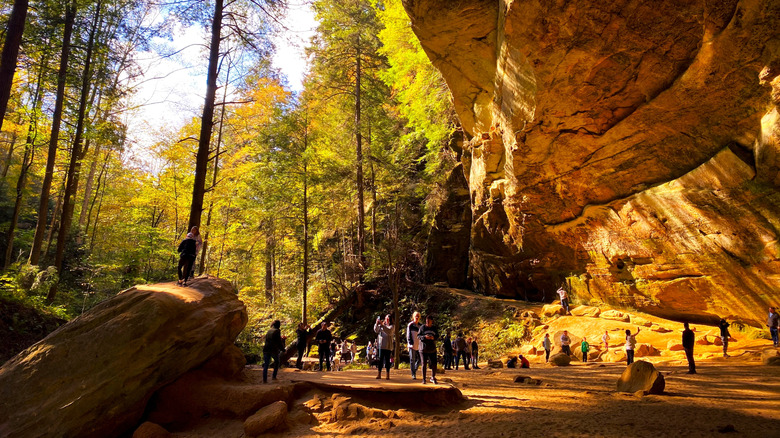 Ash Cave in the Hocking Hills State Park near Sugar Grove, Ohio