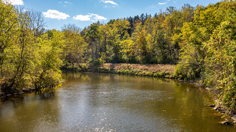 The Cuyahoga River in Ohio's Cuyahoga Valley