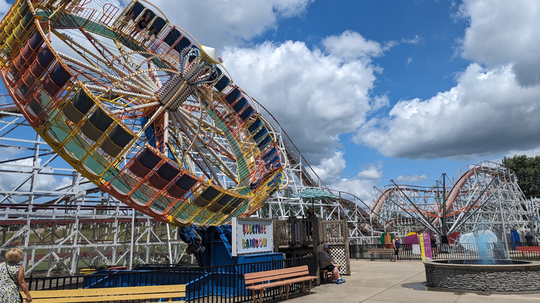 Theme parks rides at Stricker's Grove, Ohio