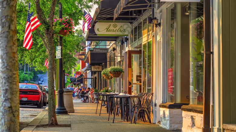 Shops on Main Street in Chagrin Falls