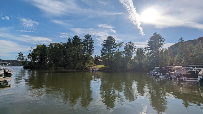 Lake and forest at Atwood Lake Park, Mineral City, Ohio
