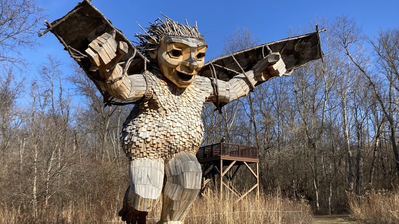 Troll statue at Aullwood Audubon Center & Farm in Fairborn, Ohio
