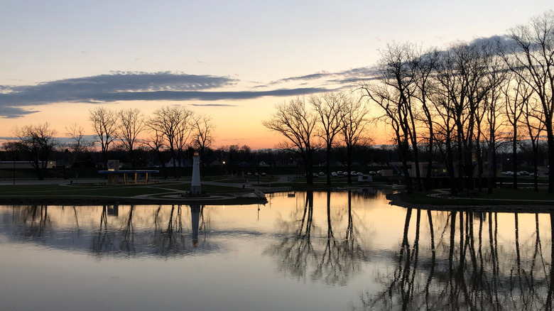 View of Treasure Island Park from Troy, Ohio