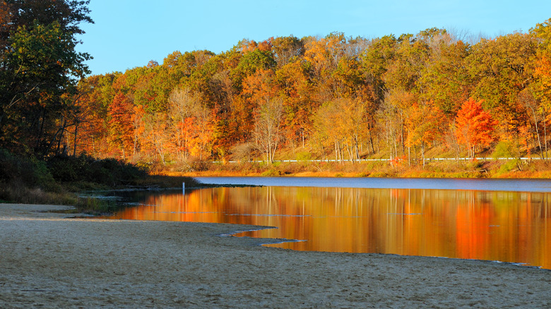 Autumn at Punderson Lake in Ohio