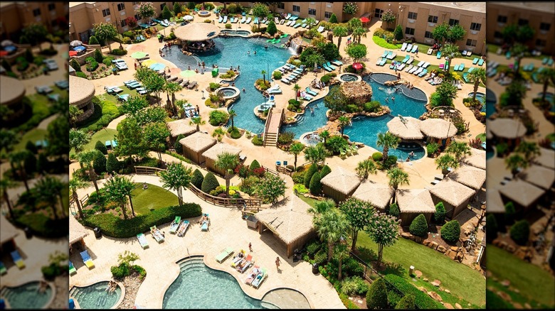 The pool area of the Choctaw Casino in Durant, OK