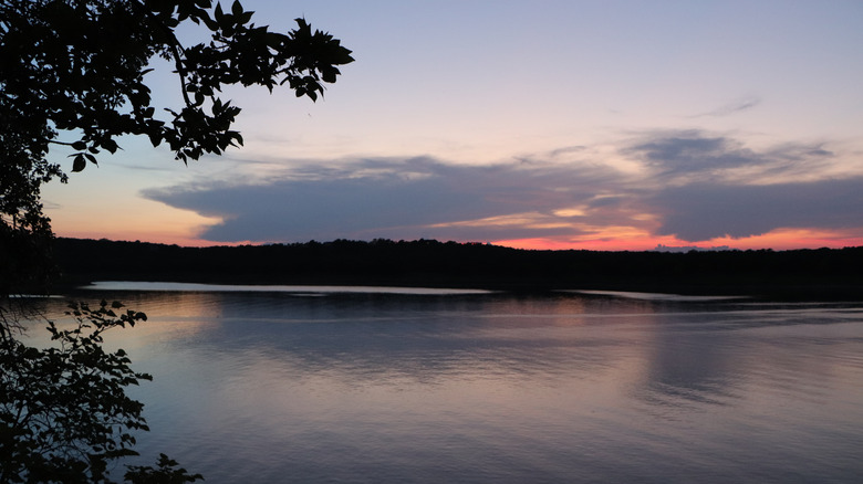 Sunset over Keystone Lake, Oklahoma