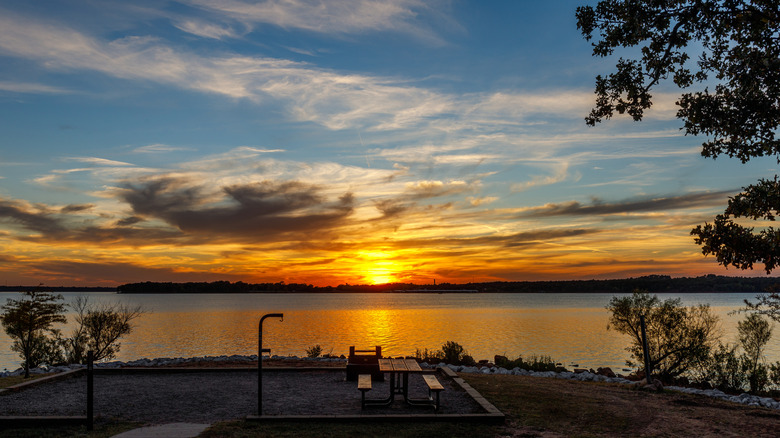 Sunset at Lake Thunderbird, Norman, Oklahoma