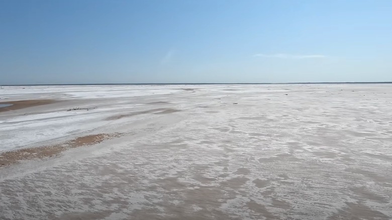 Salt plains on a clear day at Salt Plains National Wildlife Refuge, Oklahoma
