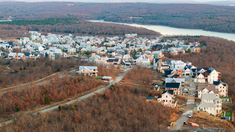 Aerial view of Carlton Landing, Oklahoma