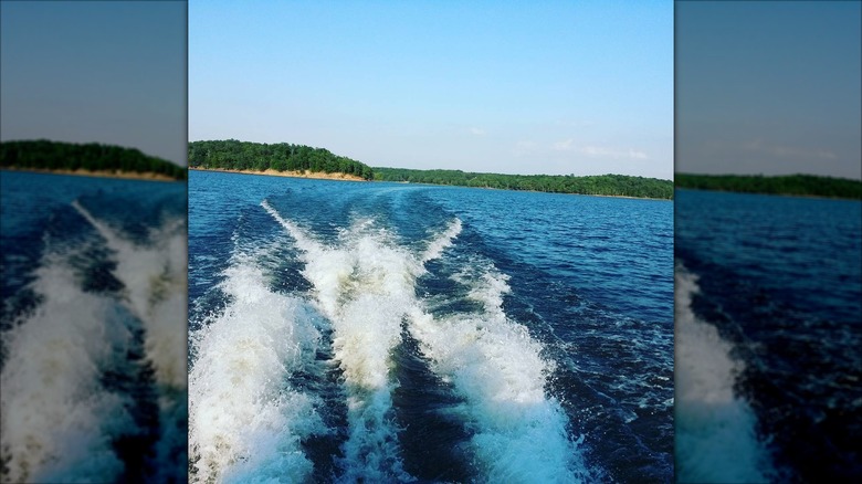 Waterfront scenery of Okemah Lake, Oklahoma
