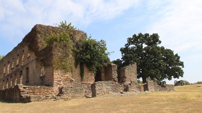 Fort Washita, converted from a military post to a museum with historic ruins near Durant, Oklahoma