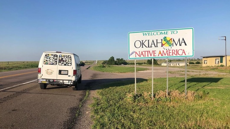 Welcome to Oklahoma sign in Shattuck