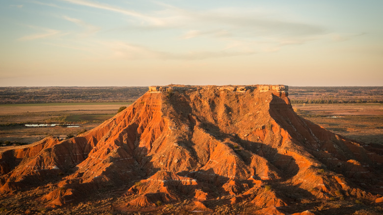 Gloss Mountains in in Major County, Oklahoma