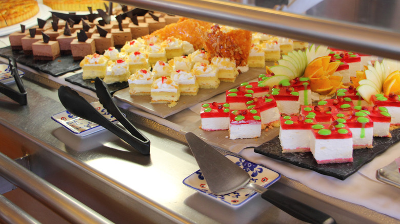 A buffet of sweets on a cruise