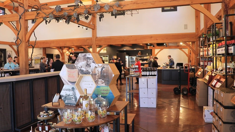 Tasting room at Oliver Winery in Bloomington, Indiana