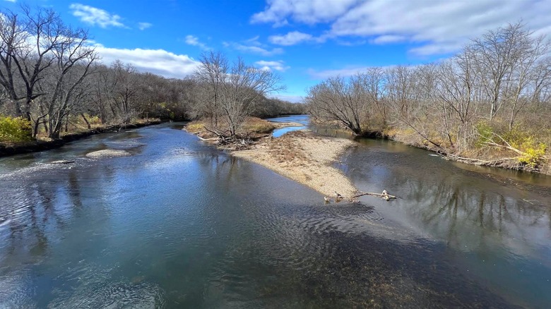 Kishwaukee River views in Blackhawk Springs Forest Preserve, Illinois