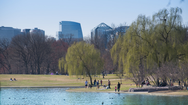 Park in Rosslyn neighborhood of Arlington, Virginia