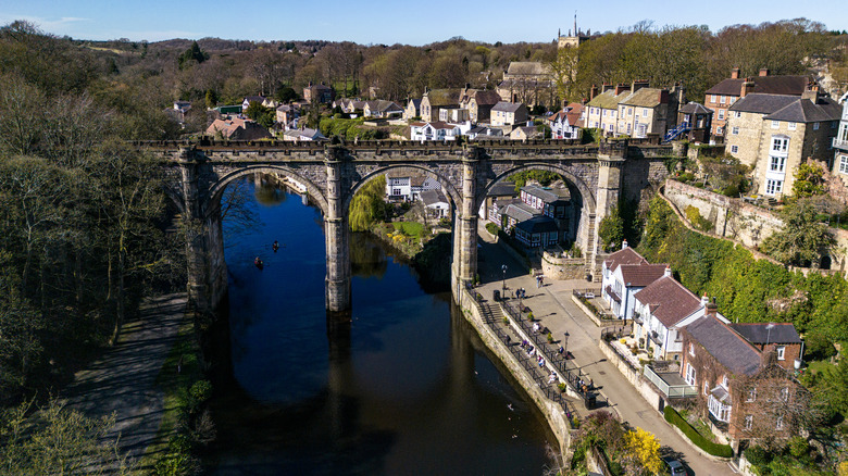 Aerial view of Knaresborough in North Yorkshire