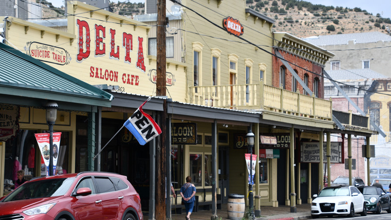 The historic downtown area of Virginia City Montana