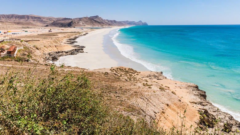 Coastline at Al Mughsail Beach near Salah, Oman