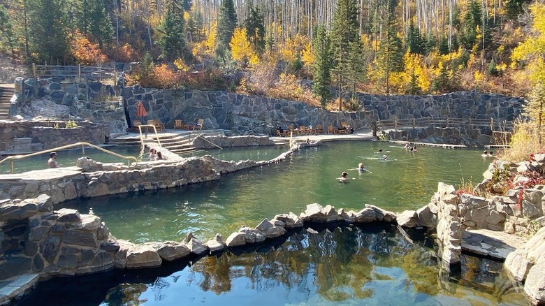 Two pools at Strawberry Hot Springs
