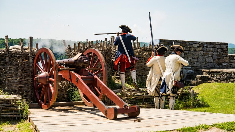 historic reenactment at Fort Ticonderoga