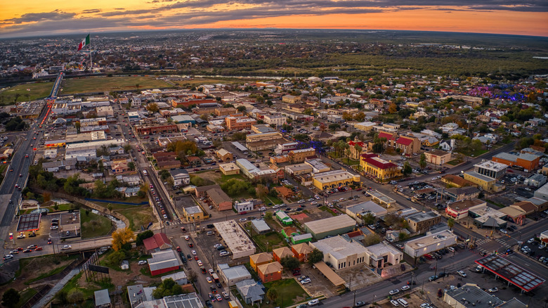 sunset at Eagle Pass Texas