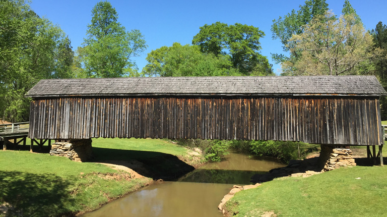 The Auchumpkee Creek Covered Bridge in Thomaston