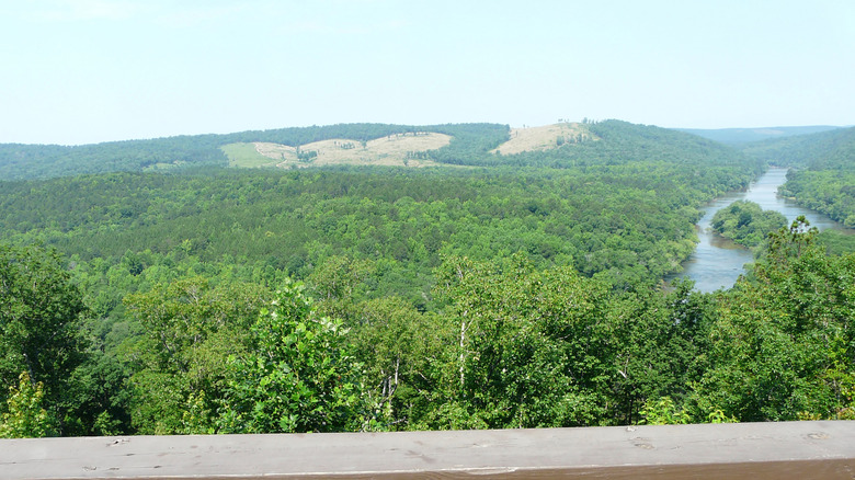 Overlooking Sprewell Bluff Park near Thomaston