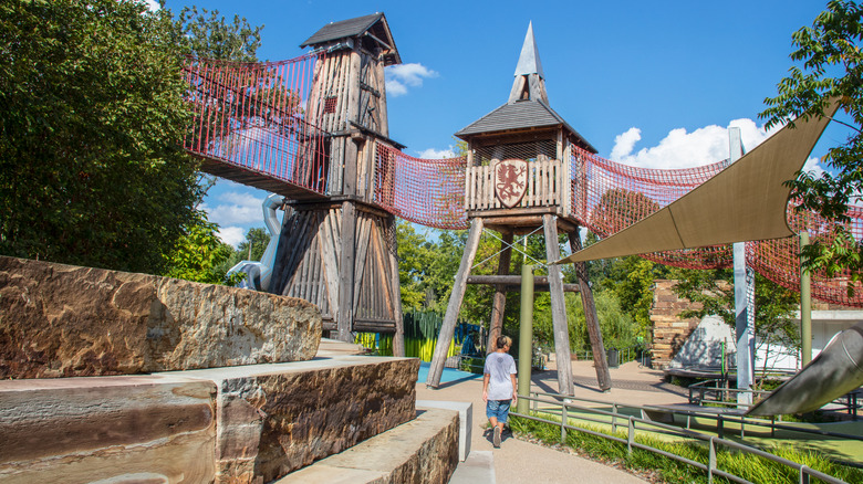 Play area at the Gathering Place in Tulsa