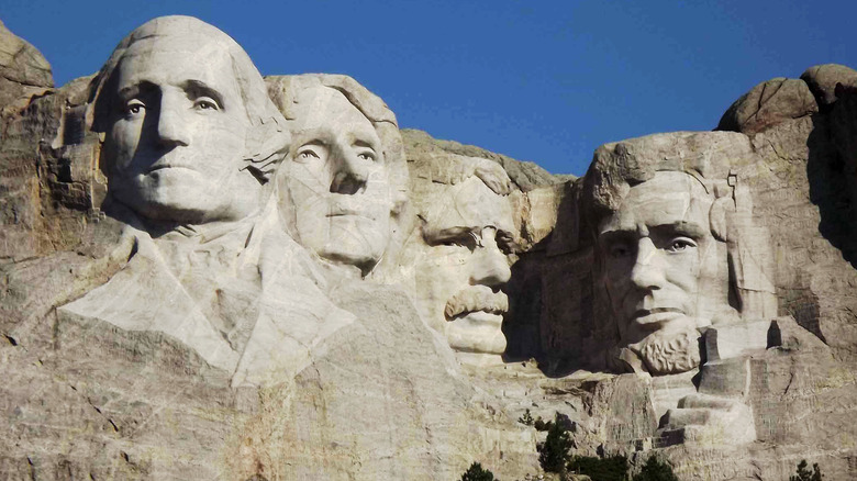 Mount Rushmore with the Presidents' Faces