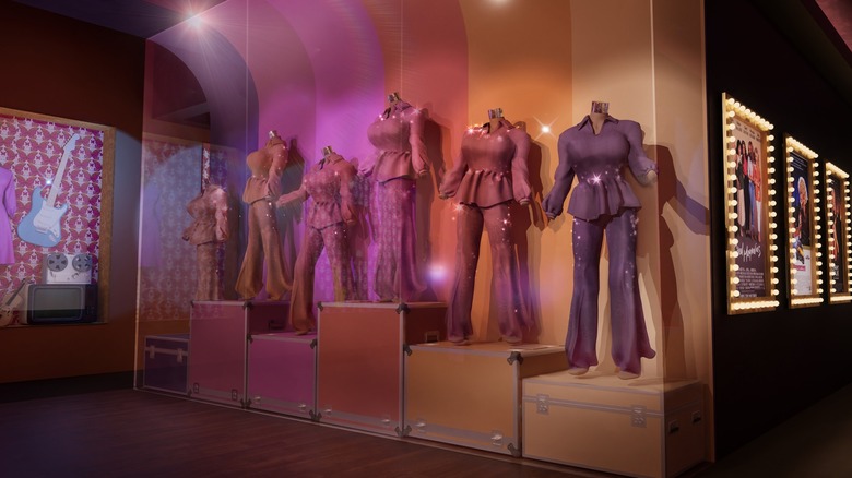 Rendering of an exhibit at Dolly's Life of Many Colors Museum