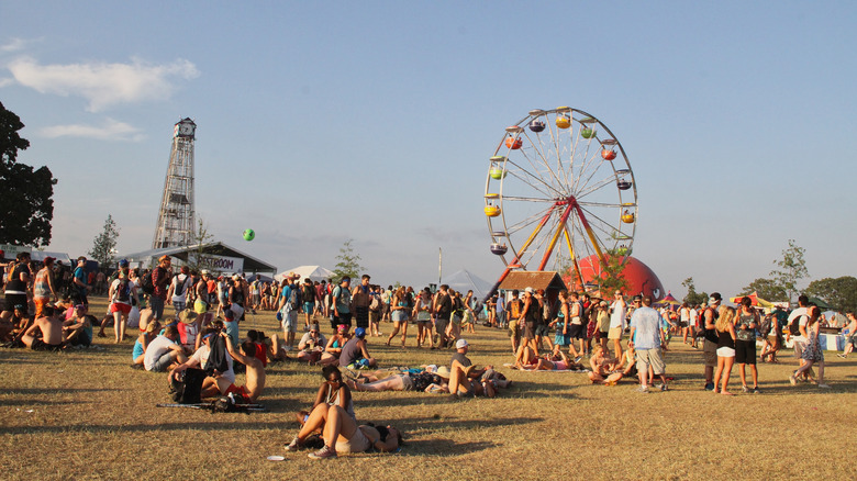 Ferris wheel at Bonnaroo Music Festival in Tennessee