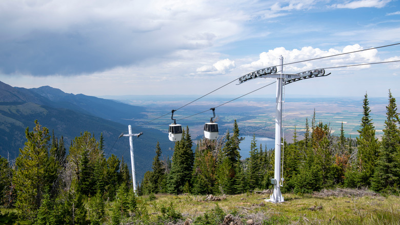 the tram above Wallowa Lake, Oregon