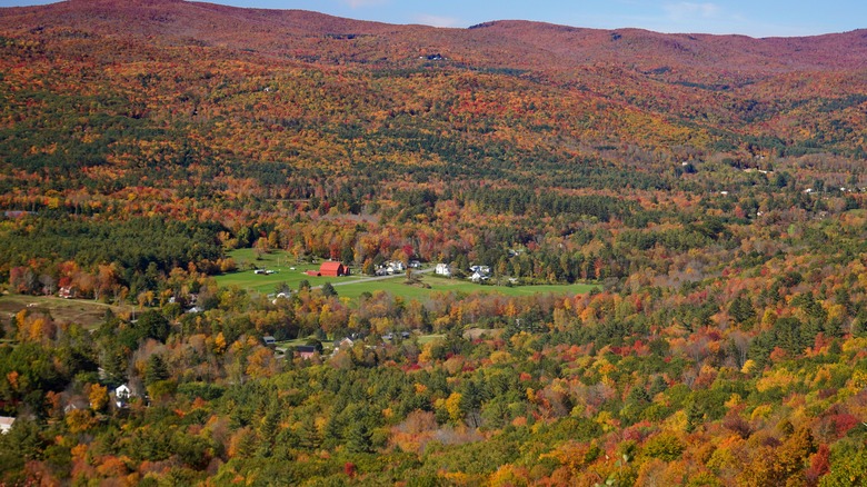 Rolling hills of the Berkshires in Massachusetts