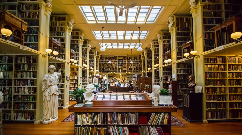 Inside of Providence Athenæum library