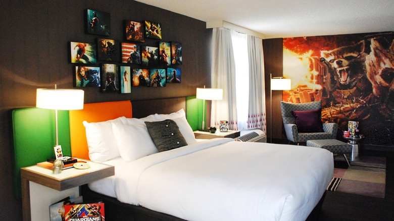 Photo of hyperthemed Comic Hero Room at The Curtis Hotel in Denver Colorado