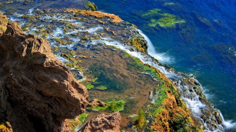 Fall Creek Falls flowing into Snake River
