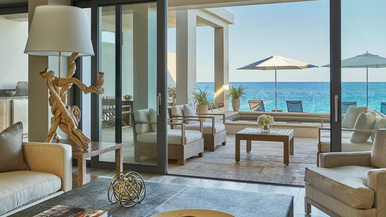 A view facing the ocean from a Four Seasons Anguilla suite