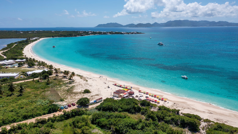 Aerial view of Rendezvous Beach