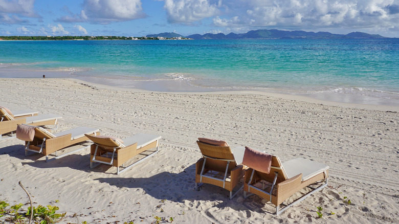 View of the beach on Rendezvous Bay Anguilla