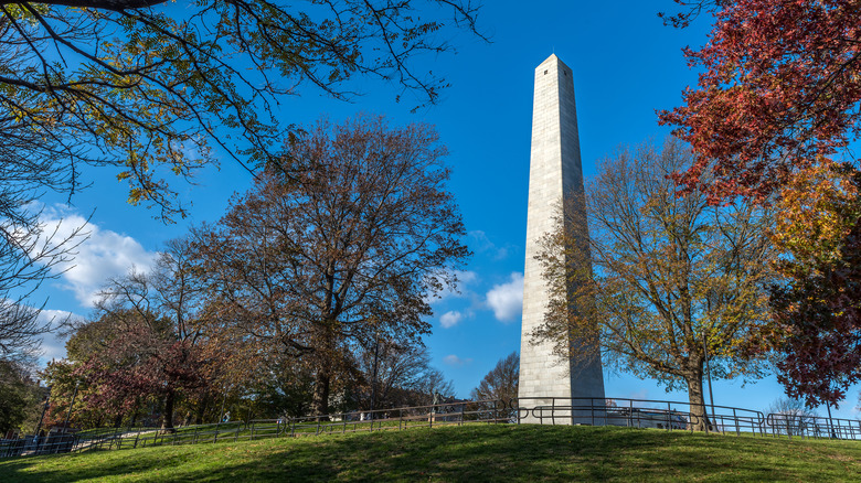 The Bunker Hill Monument in Charlestown