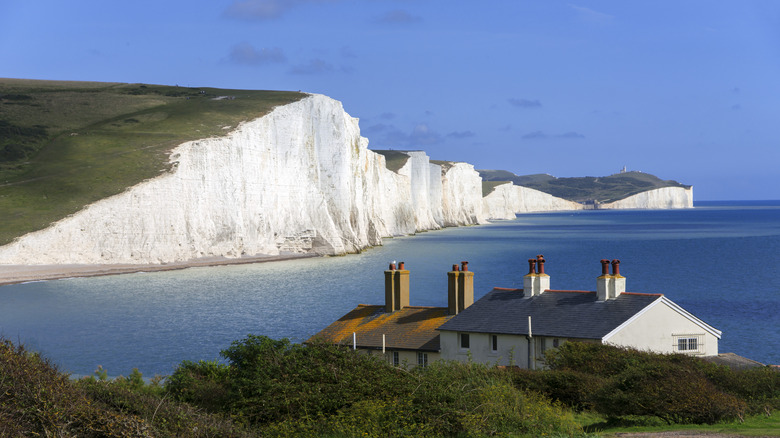 The end of the South Downs Way at Seven Sisters Cliffs