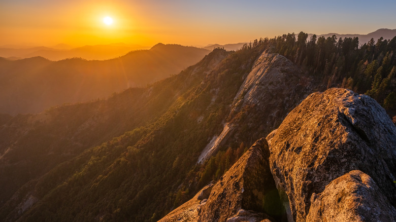 Sunset over Sequoia National Park