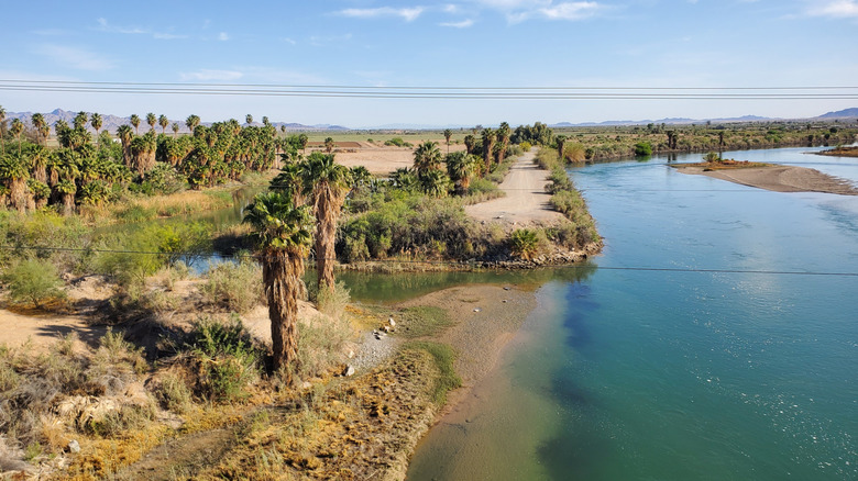 Lower Colorado River in southern California Arizona border, Blythe