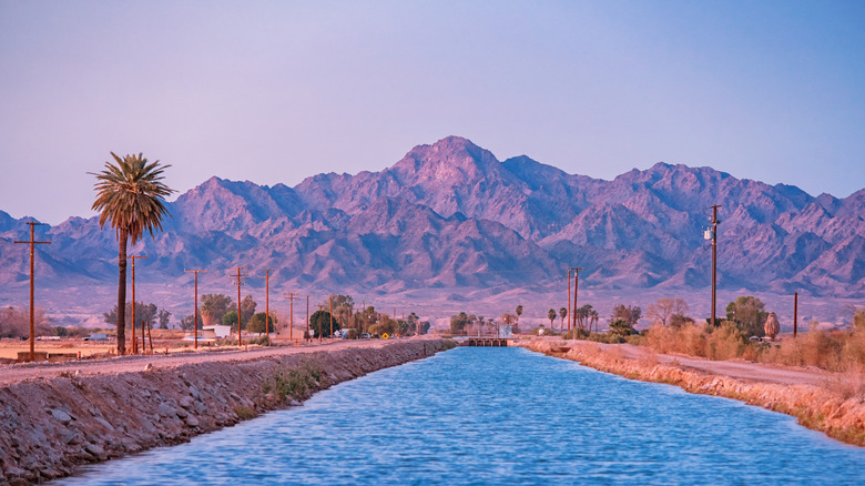 irrigation canal in Blythe, Riverside County, California