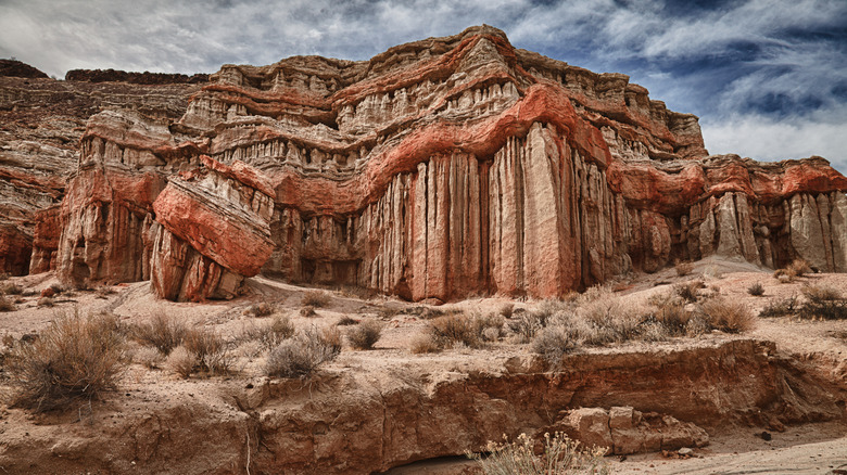 Dry riverbed at Red Rock Canyon State Park, California