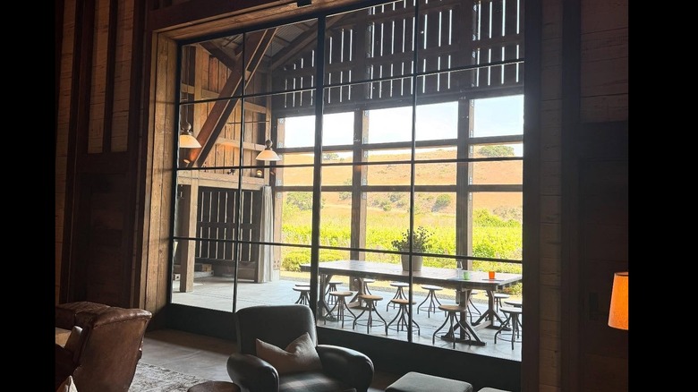 Inside The Barn at The Hilt Estate in Santa Barbara County